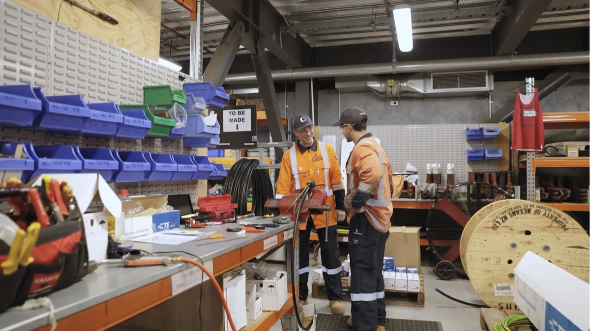 Critical-infrastructure workers on the tools — the workforce we help sectors reach